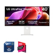 Vorderseite von LG UltraFine™ 40 Zoll Nano IPS Black 5K2K mit Thunderbolt™ 5 40U990A-W